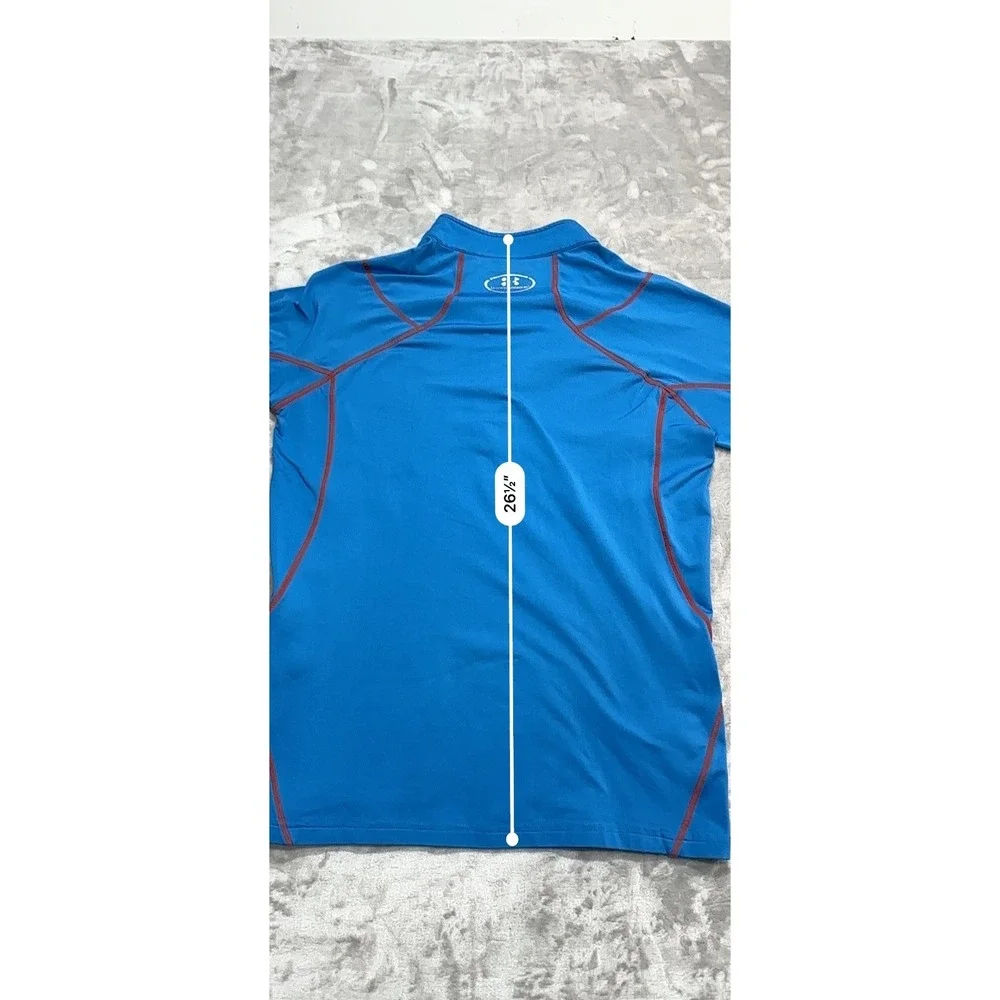 Under Armour‎ ColdGear Full Zip Mock Neck Sweat Jacket Blue Women's Size Small